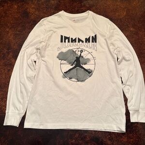 Jordan Graphic White Long Sleeve Tee